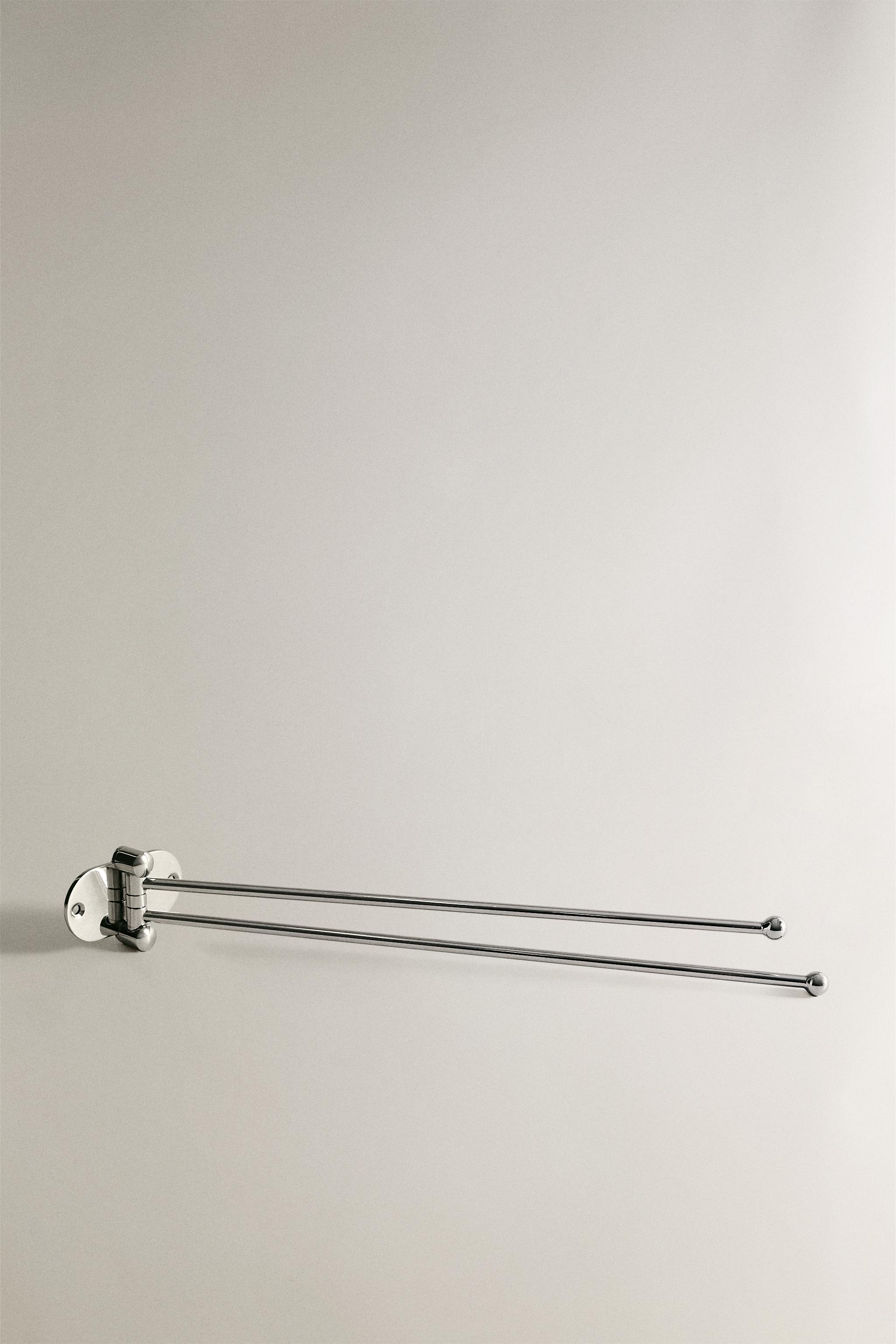 SHINY METAL WALL TOWEL RACK